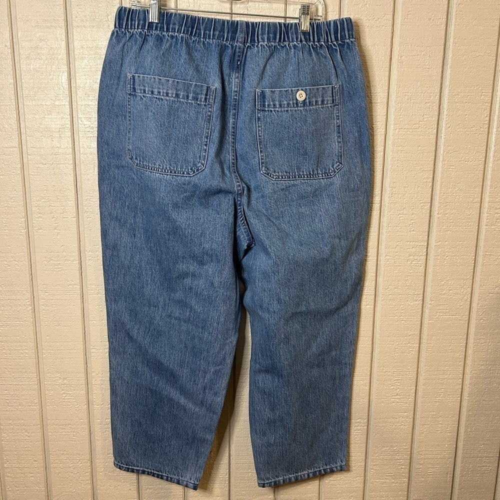 Madewell Drawstring Classic Straight Jeans, size XL. NWT. - Picture 5 of 7